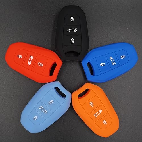 Miniatura 6 de Funda para llave de coche para Citroen DS3 DS4 DS5 DS6, funda de silicona para llave de coche