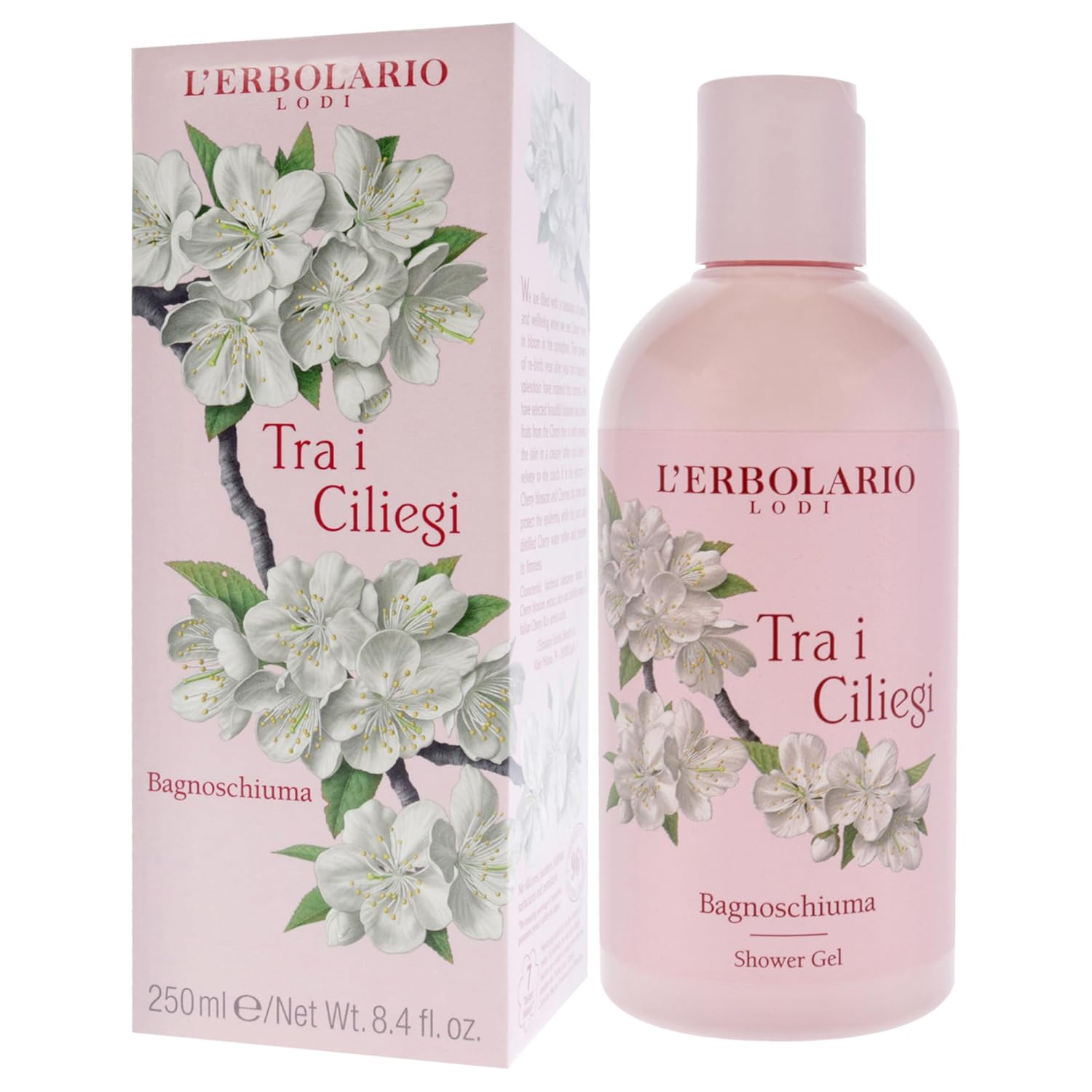 L'Erbolario Shower Gel – Firming and Protecting Floral Body Wash - Cherry Blossom Body Soap for Radiant and Toned Skin - Tra i Ciliegi - 8.4 oz - Image 4