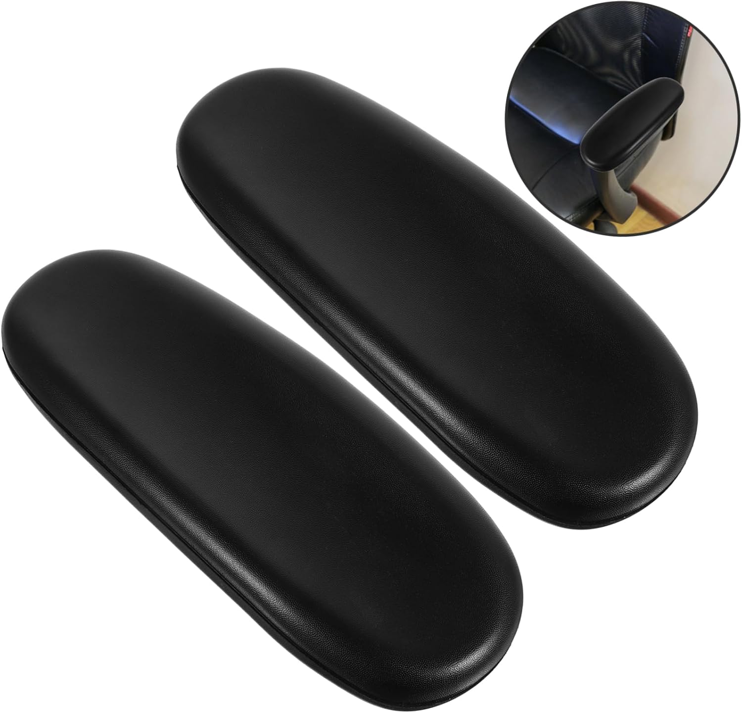 1Pair Revolving Chair Arm Pads Armrest Replacement for Office Chairs Stretchable Design Ergonomic Arm Pad Protectors Comfortable for All Users
