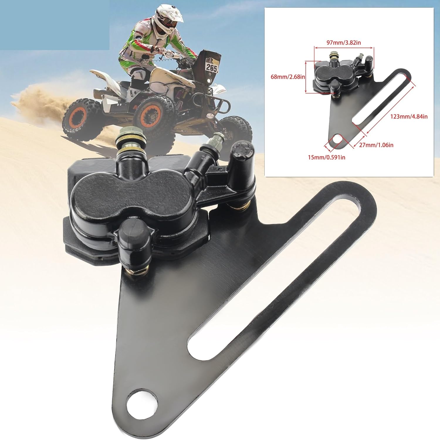 オートバイのブレーキを理解する | ディスクブレーキ オートバイアクセサリー 15mm ダートピットバイク リアブレーキディスク アッパー＆ダウンキャリパー 150cc 140cc 25