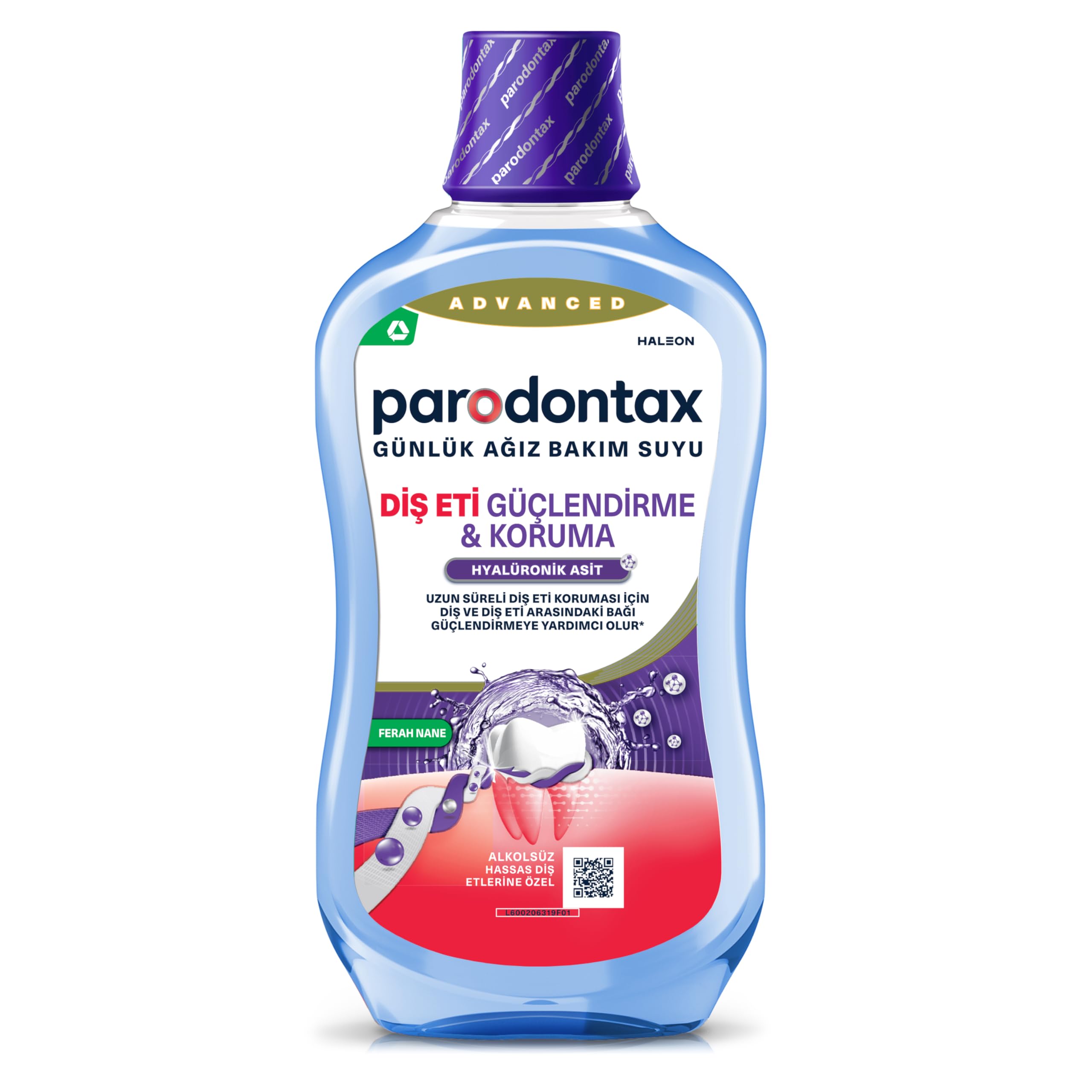 Parodontax Diş Eti Güçlendirme ve Koruma Ağız Bakım Suyu Ferah Nane 500 ml