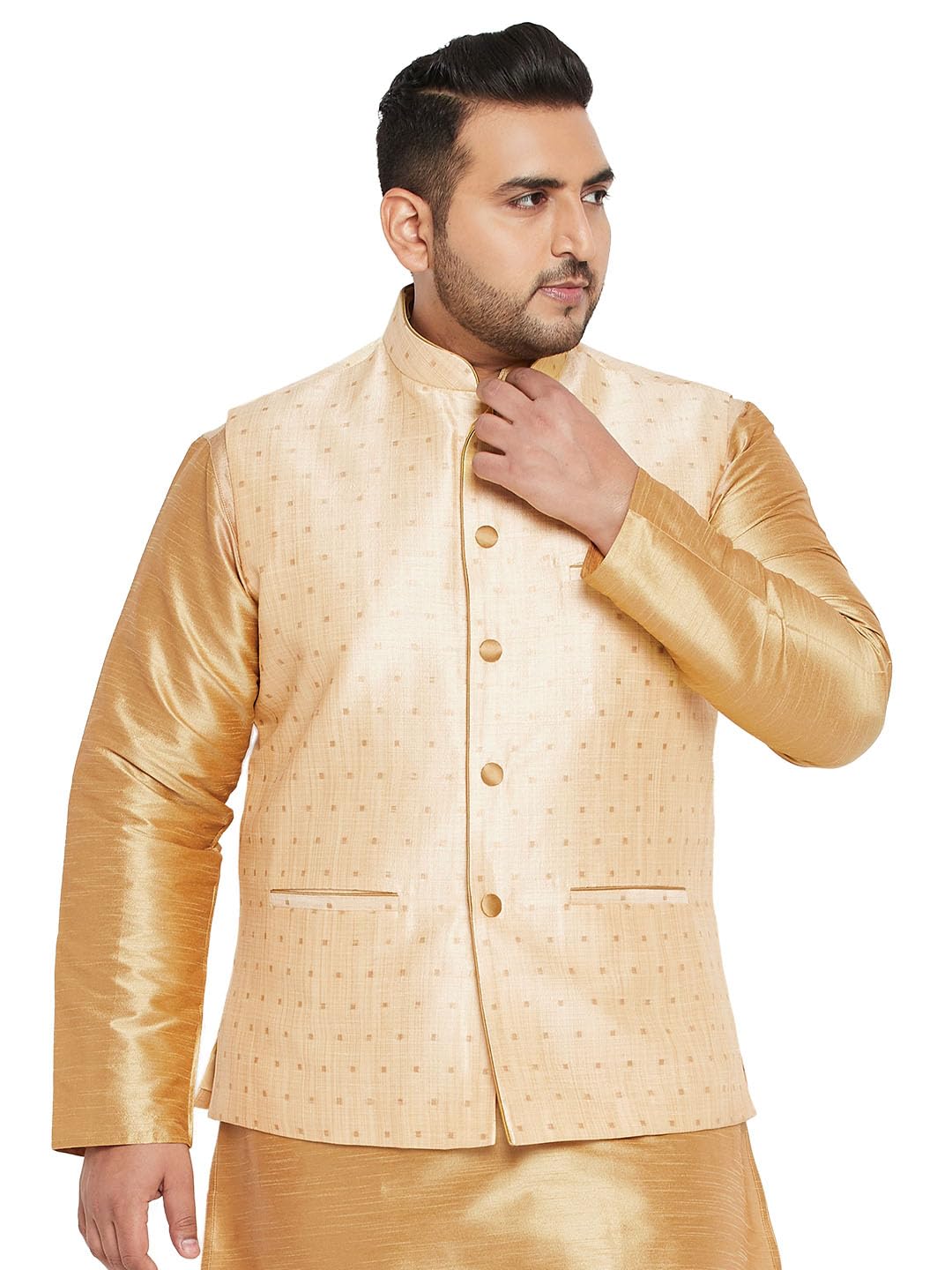 vastramay plus Men's Nehru Jacket-picture-38