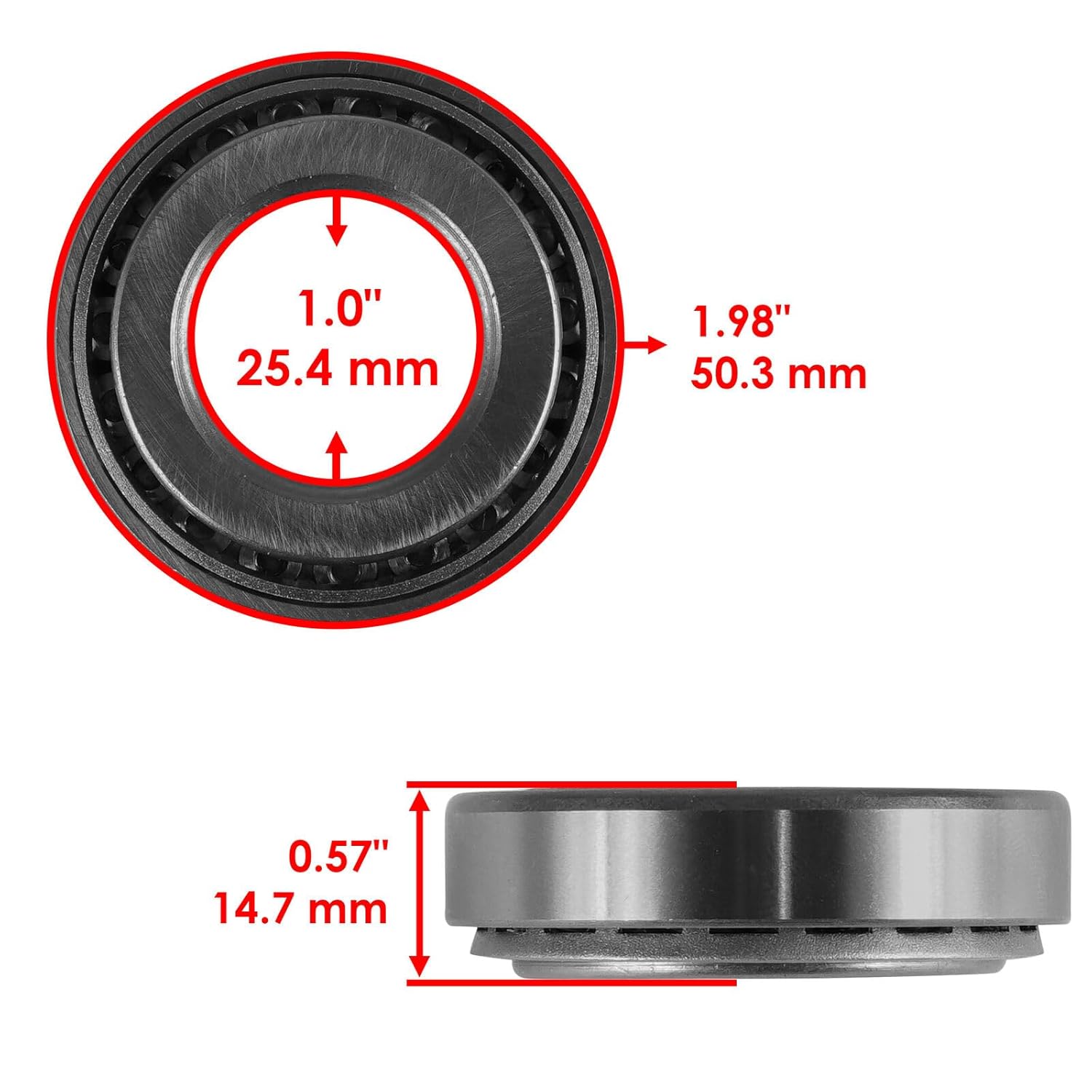 Powersports Replacement Parts for Spindle Bearings for Ariens 2754S 2760S 3166S Pro-Zoom 54" 60" 66" / 00145555 Mod-C33C-33323