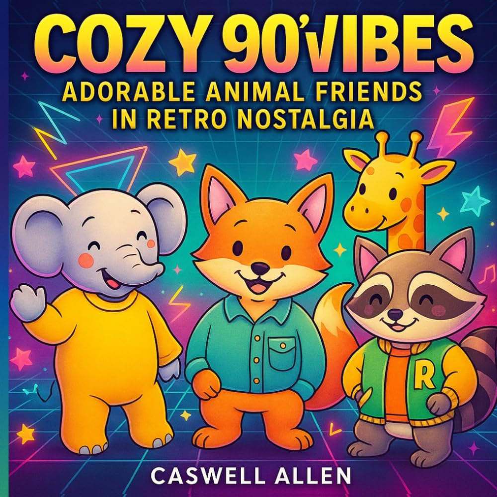 COZY 90’S VIBE: ADORABLE ANIMAL FRIENDS IN RETRO NOSTALGIA