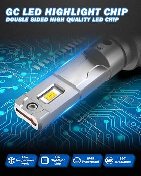 KATUR H4 LED Canbus Bulb 18000LM 90W 400% Brightness, 6000K Xenon White, High/Low Headlights, Plug & Play Without Polarity, 1:1 Halogen Replacement (2 Pack KATUR H4 LED Canbus Bulb 18000LM 90W 400% Brightness, 6000K Xenon White, High/Low Headlights, Plug & Play Without Polarity, 1:1 Halogen Replacement (2 Pack