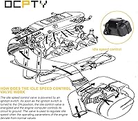 Vista 5 de OCPTY Válvula de control de aire de ralentí 2H1038 apta para 1986-2005 para Buick 1987-1988 para Cadillac para Cimarron 1987-2005 para Chevrolet