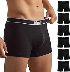 Kit 6 Cuecas Boxer Mash Microfibra Sem Costura Box Masculina Adulto
