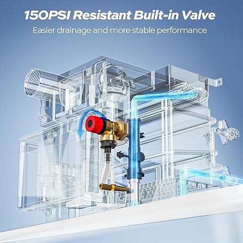 Miniatura 5 de FOGATTI - Calentador de agua sin tanque RV InstaShower 8 Plus, Gen 2, con puerta blanca de 15 x 15 pulgadas y control remoto, DC 12V, mejor