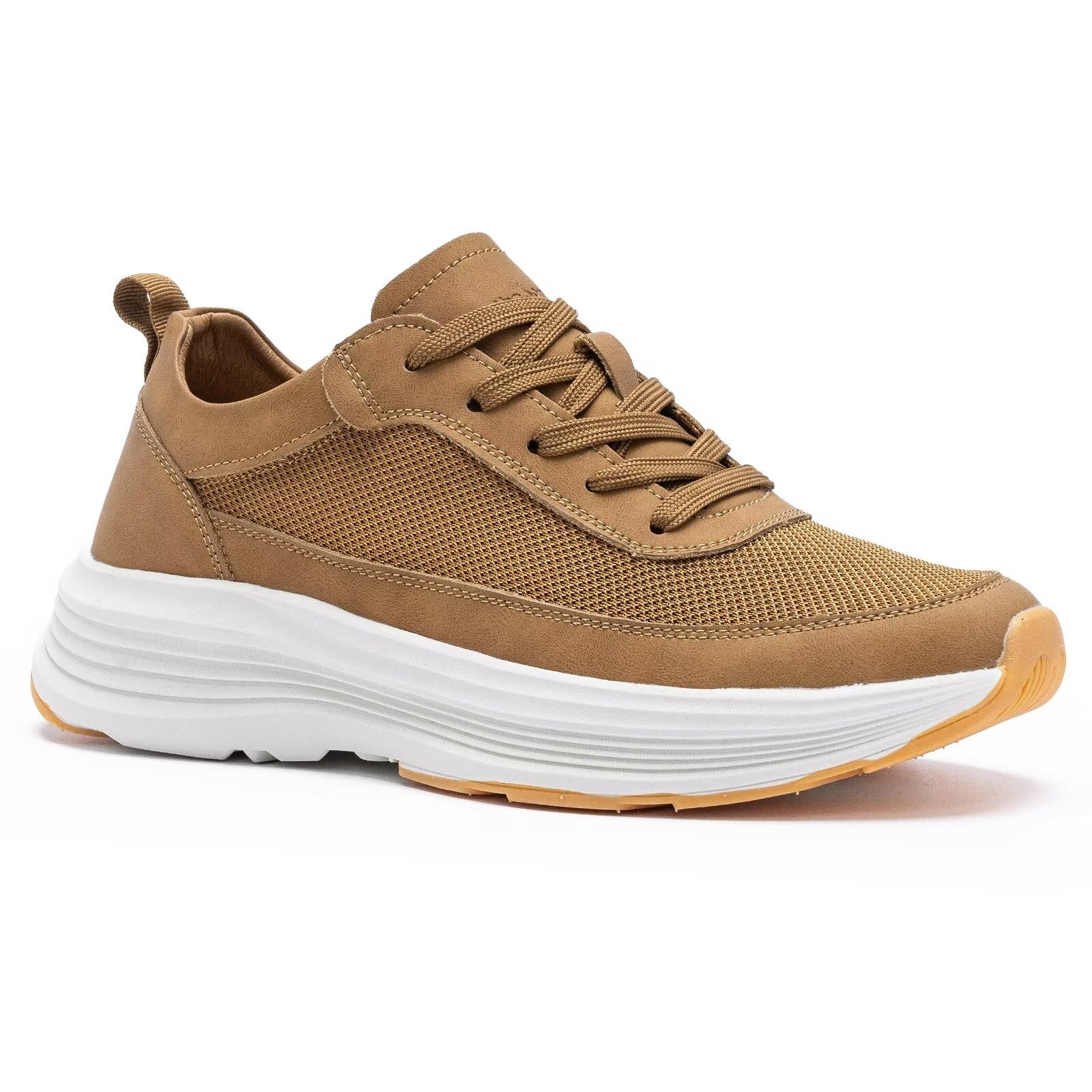 Leather Fashion Sneakers With Arch Support OrthoComfoot Mens