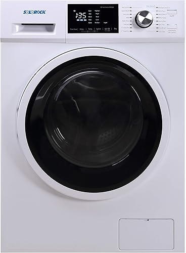 SoloRock 24" 2.7 cb.ft. Combo de lavadora y secadora sin ventilación de alta capacidad, color blanco