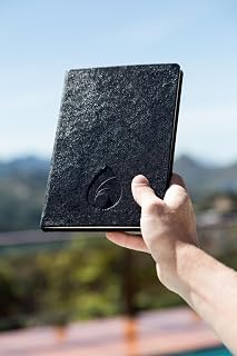 Caderno EVJ - Bullet Journal Caderno Clássico, Capa Preta, Pontilhado, Médio (13,8cmx20cm)