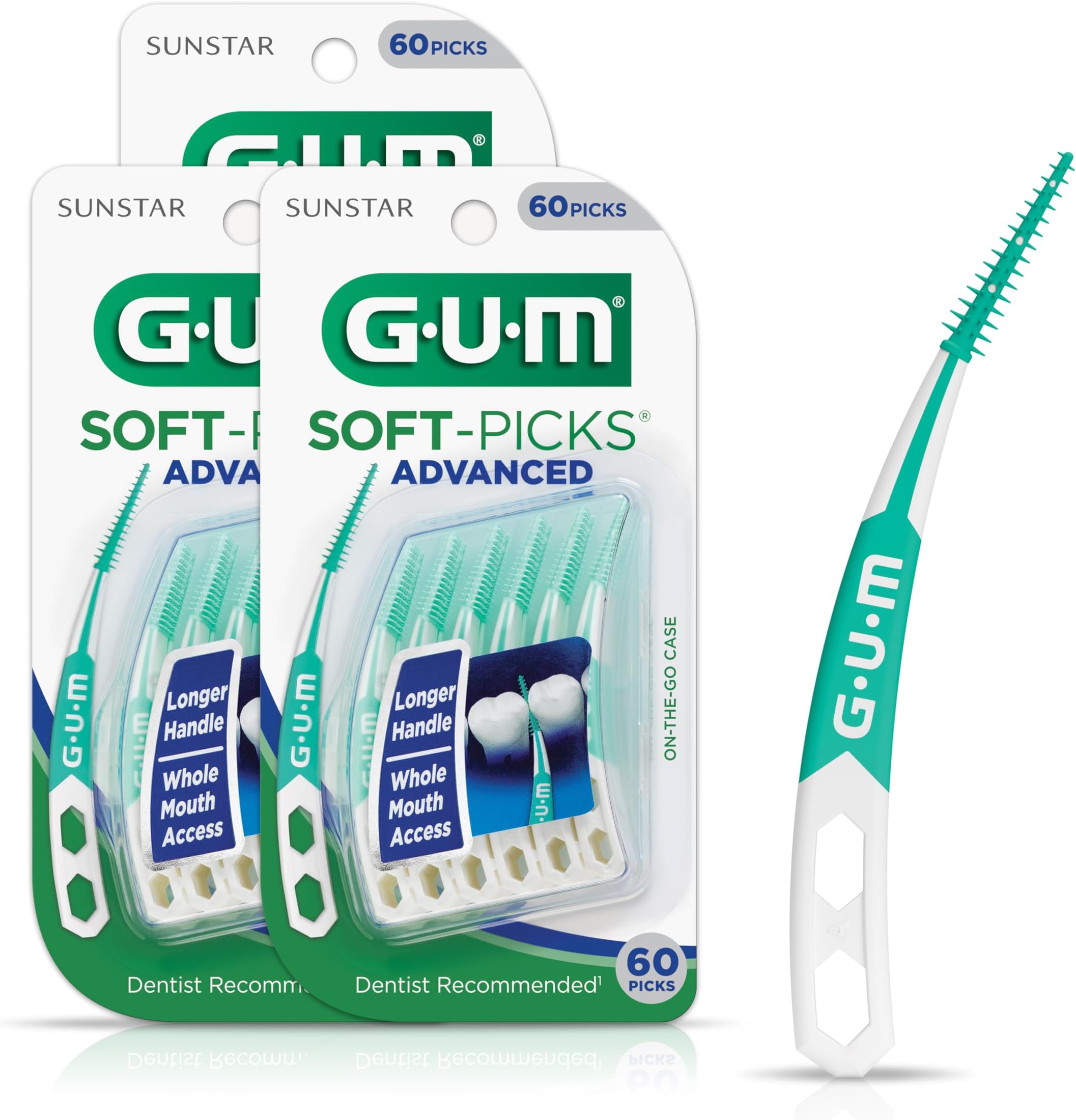 GUM Folding Travel Toothbrush Compact Head + Tongue - View #4