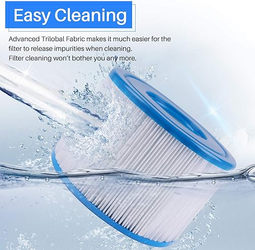 Miniatura 4 de POOLPURE Filtro para bañera de hidromasaje, 29001E, filtro PureSpa tipo S1, filtro de spa 11692, cartuchos de piscina fáciles de configurar para