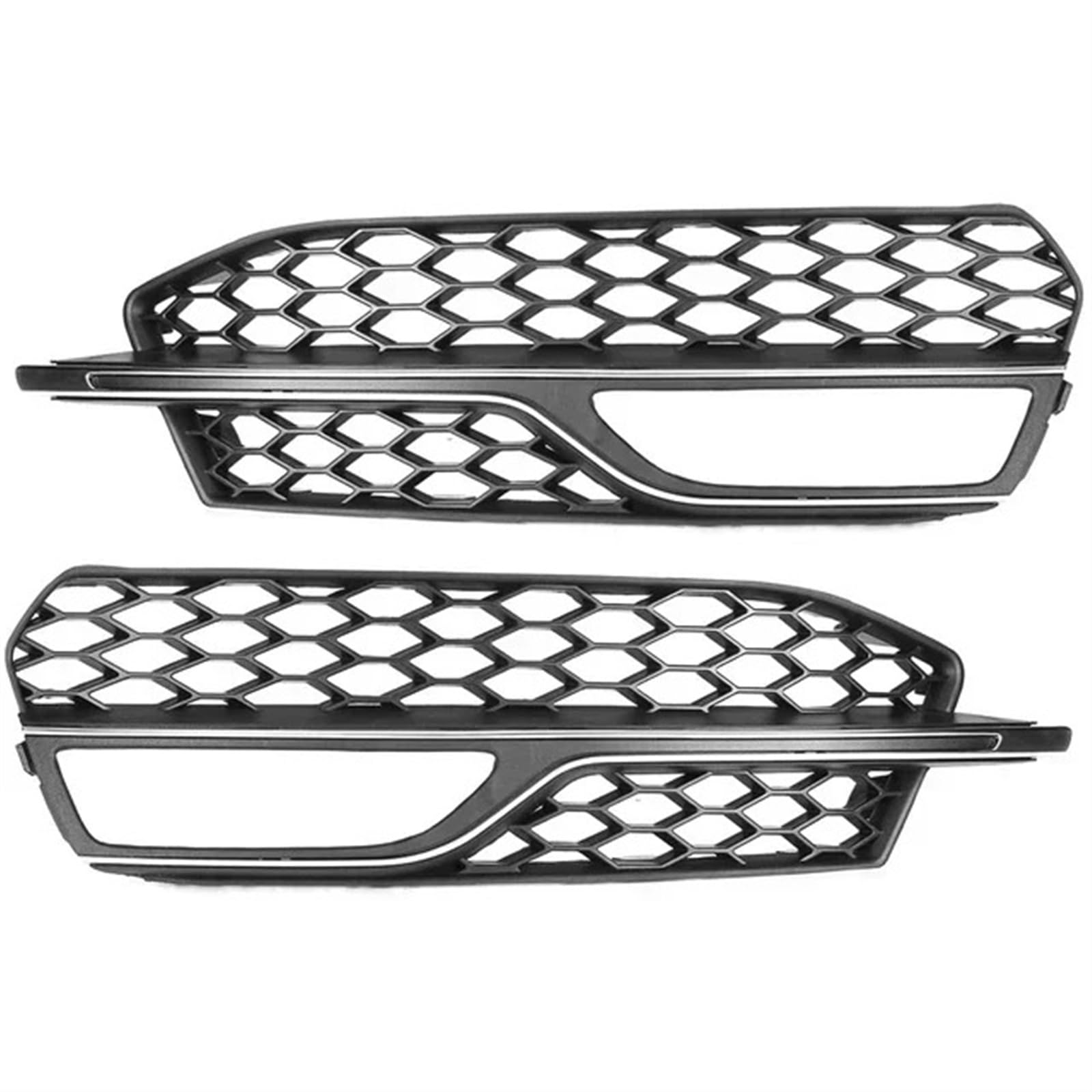 Grille de phare antibrouillard A3 S3 look nid d'abeille chrome