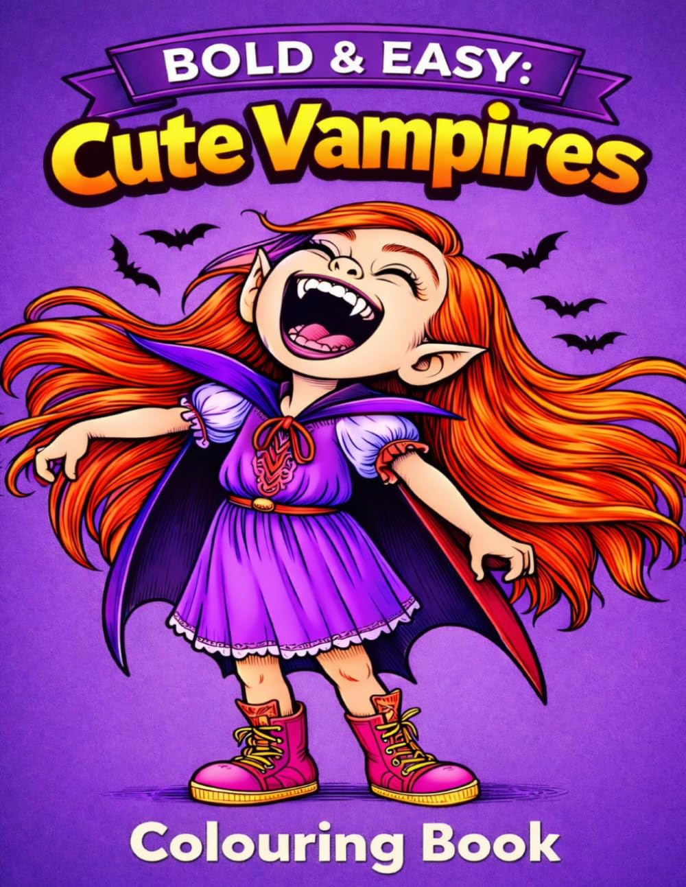 Bold & Easy Cute Vampires Colouring Book: By Fairy Tale Finds