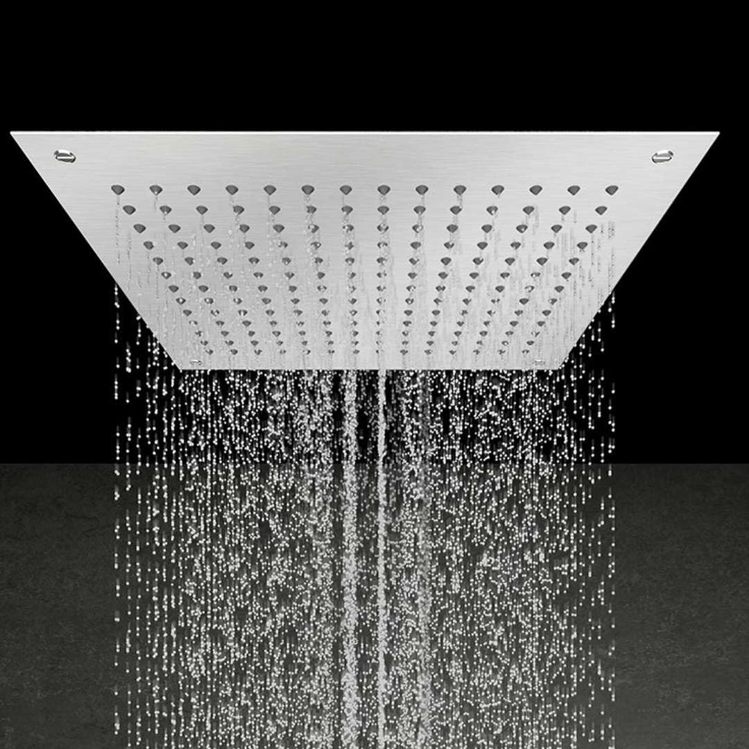 Ducha mural Steinberg Relax Rain, montaje empotrado en el techo, Easy-Clean, 550x550mm, 39065, Color: Chrome
