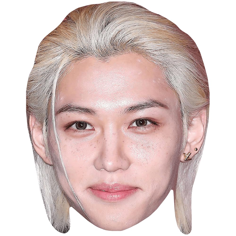 Felix Lee (Blonde Hair) Celebrity Mask, Flat Card Face, Fancy Dress Mask