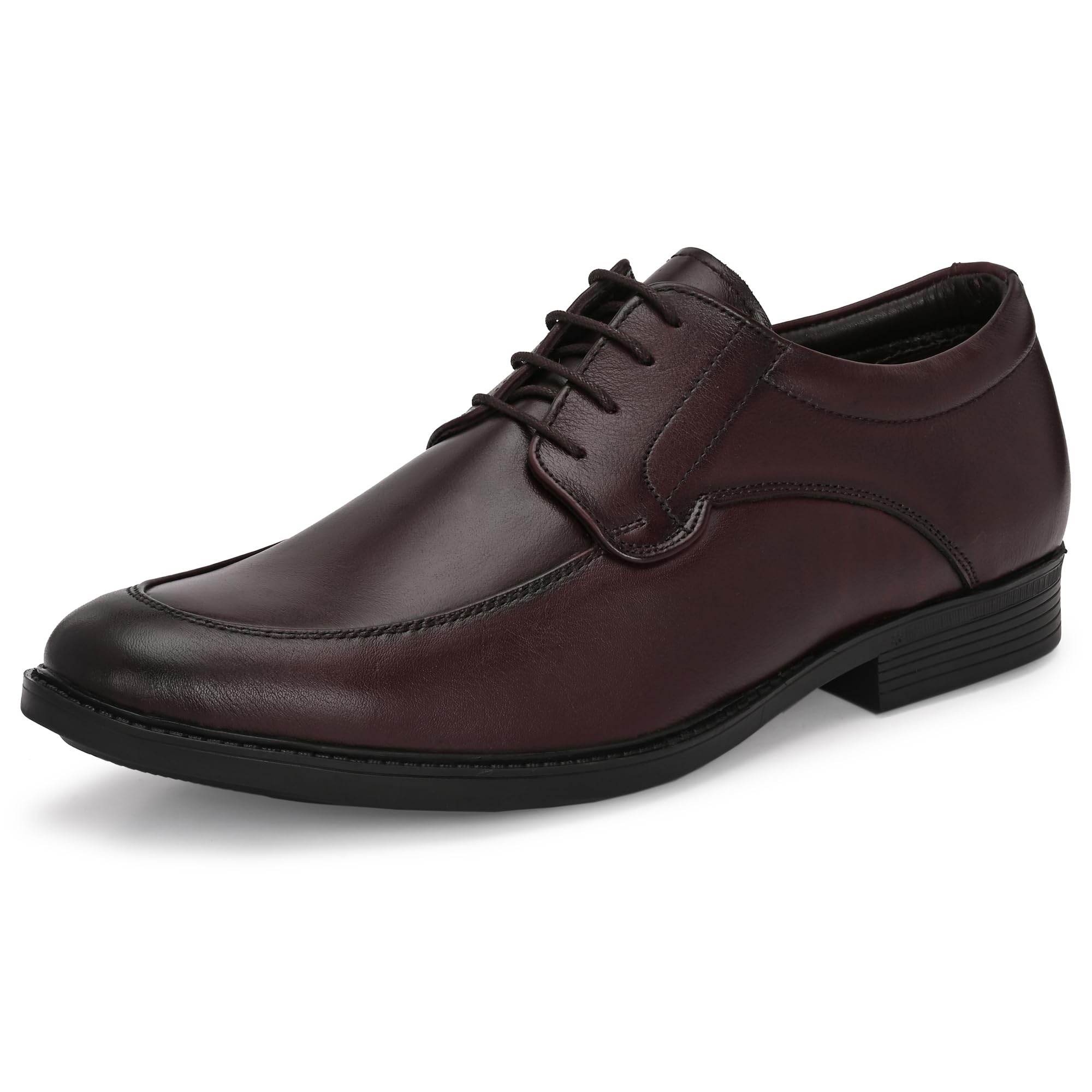 Genuine Leather Men’s Loafer Shoes | Lightweight Lace-Up Derby Office Wear Oxford Shoe with Cushioned Insole for Meeting,Interview,Wedding, Party,College (4094)-image-36