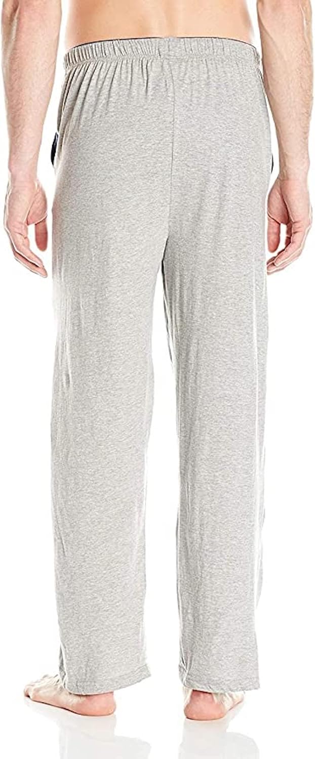 Hanes Men's Solid Knit Sleep Pant with Pockets and Drawstring, Active Grey-2 Pack, XL