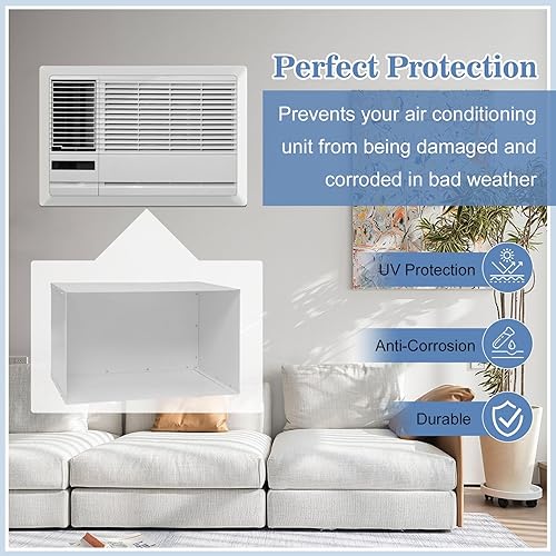 Miniatura 4 de Funda de aire acondicionado a través de la pared, manga de pared de CA de 26 pulgadas, manga de pared PTAC de diseño universal, manga de CA de pared