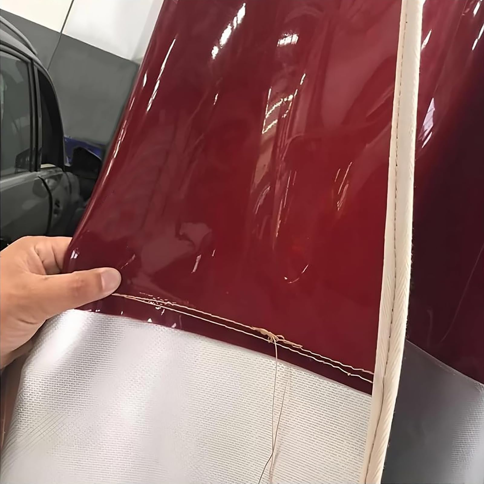 Cortinas De Soldadura Ignífugas, Manta De Fibra De Vidrio Resistente A Altas Temperaturas para Talleres, Áreas De Esmerilado, Salas De Máquinas Y Naves De Fabricación (Gris) (1,9 × 2,5 Metros / 6,2 ×