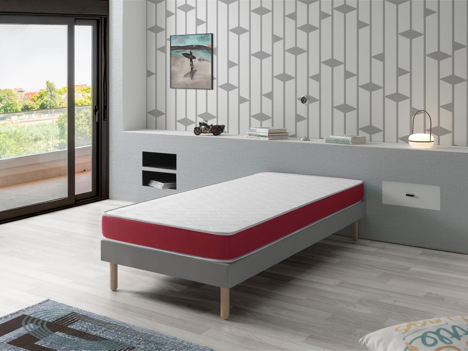 SONHO Matelas en Mousse Respirante 70X160 Dogo, Epaisseur 14 CM
