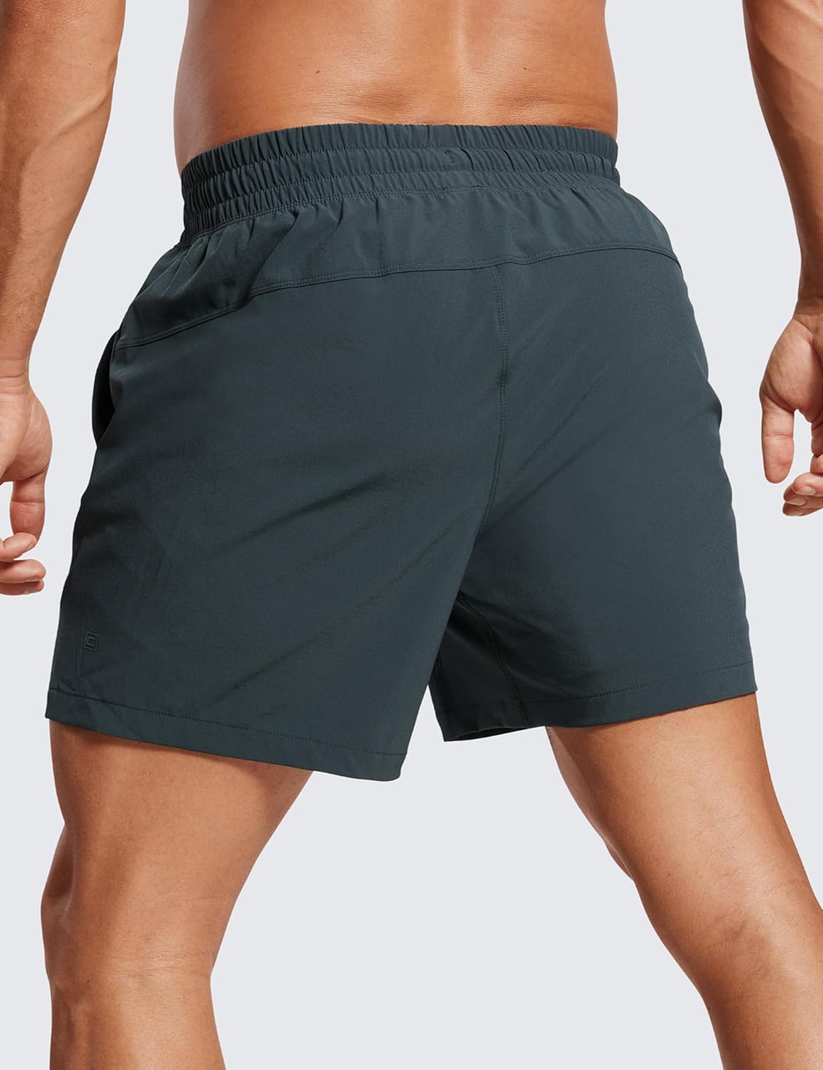 CRZ YOGA Mens 2 in 1 Running Shorts 5" - Lined Workout Quick Dry for Workout Sports Athletic with Pockets - Image 2