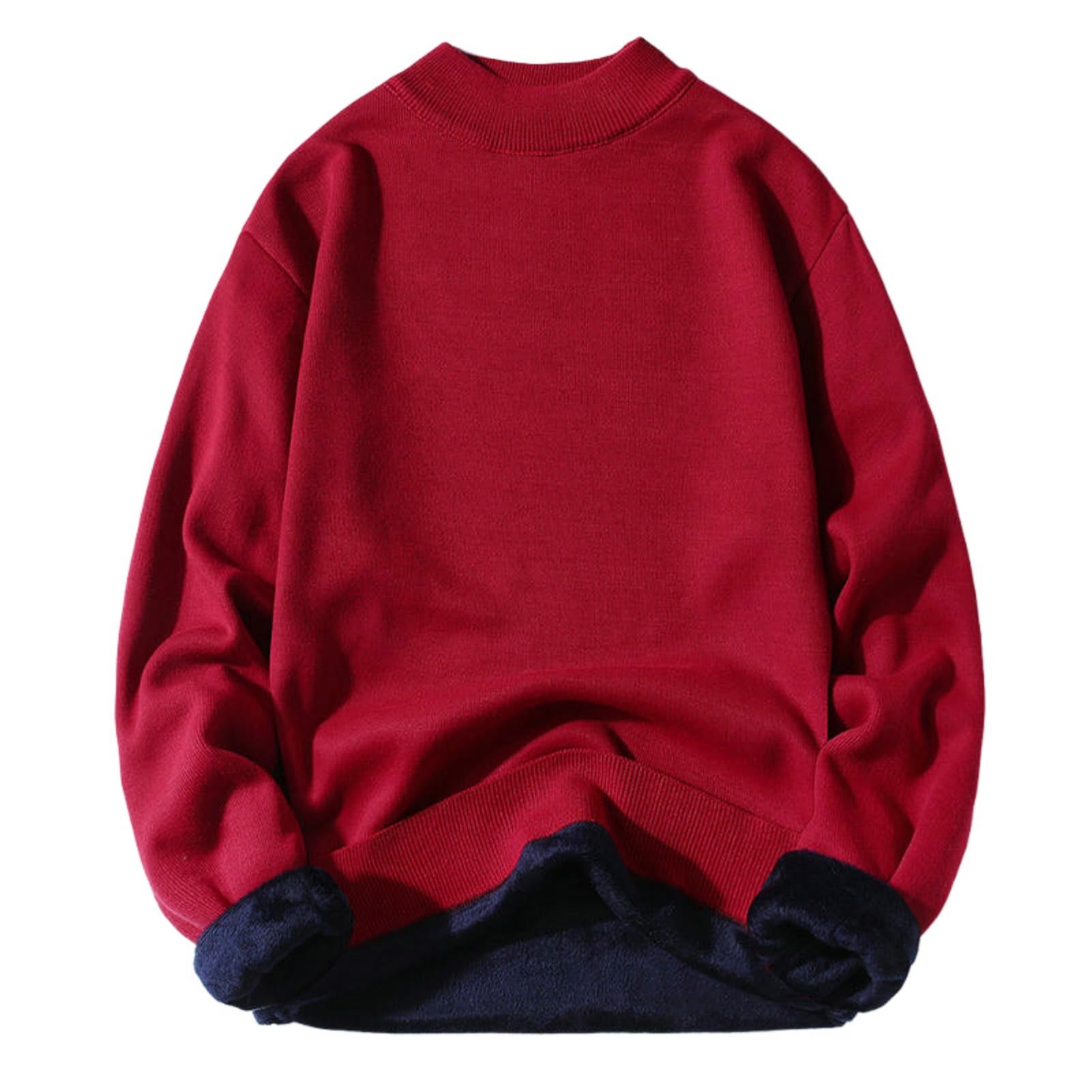Pull en tricot homme de qualité supérieure à col mi-haut épais