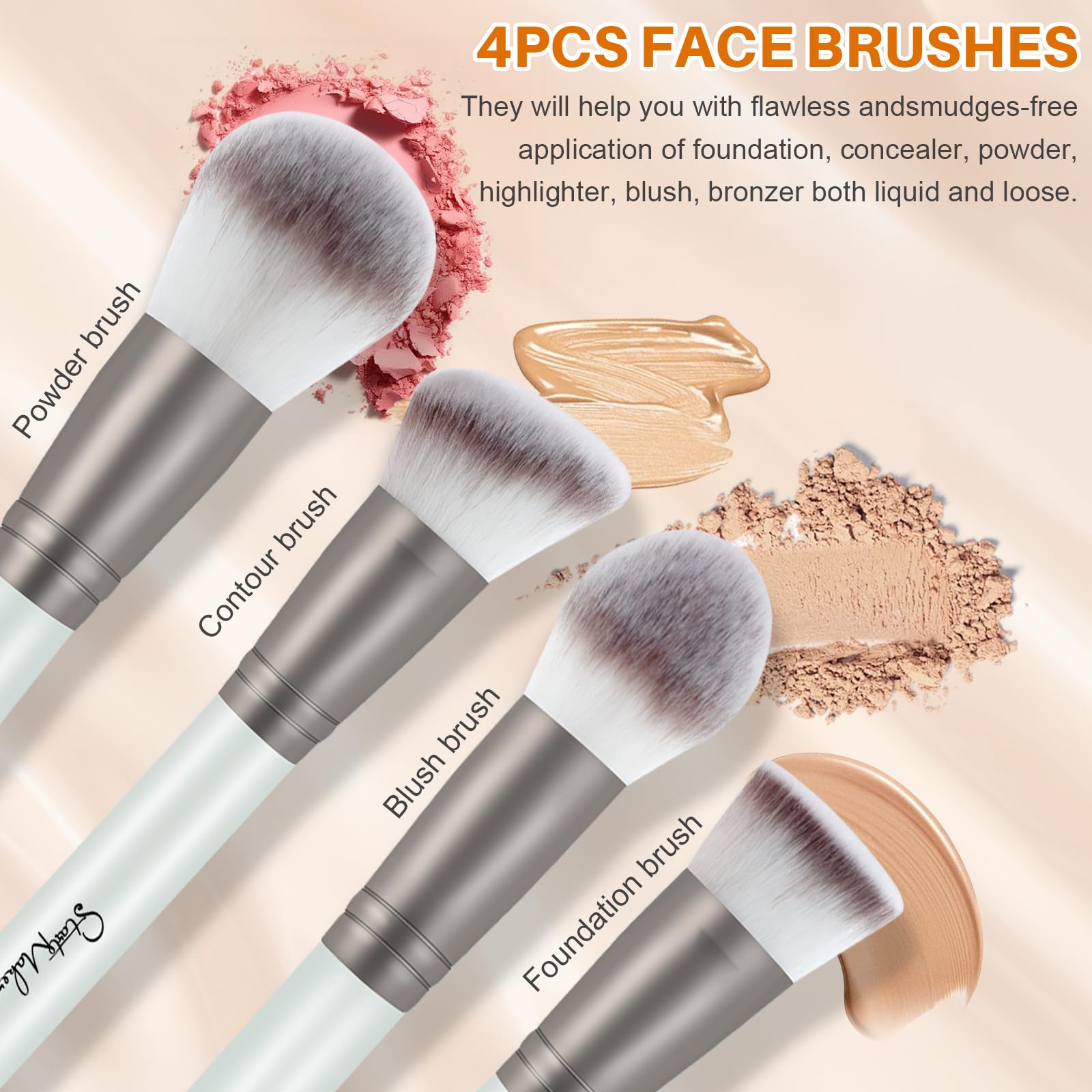 Makeup Brushes 15Pcs Makeup Kit - Image 3