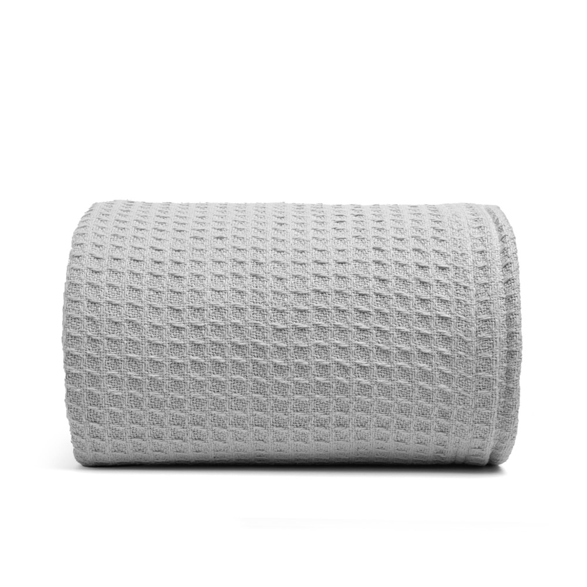 100% Cotton Salt Earth Throw Blanket, Twin, 68"x92" Waffle Throws For Home, Bedrooms, Outdoor Couch, Cozy Couch, Modern Bed Room Decor Blankets, Lightweight, All Season Western Blanket (Scottish Grey)OEKO-TEX STANDARD 100