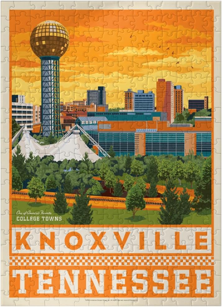 MyPuzzle American College Towns: Knoxville, TN - Premium 500 Piece Jigsaw Puzzle for Adults