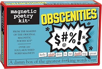 Magnetic Poetry - Obscenities Kit - Words for Refrigerator - Write Poems and Letters on the Fridge - For Ages 18 and Up - Made in the USA