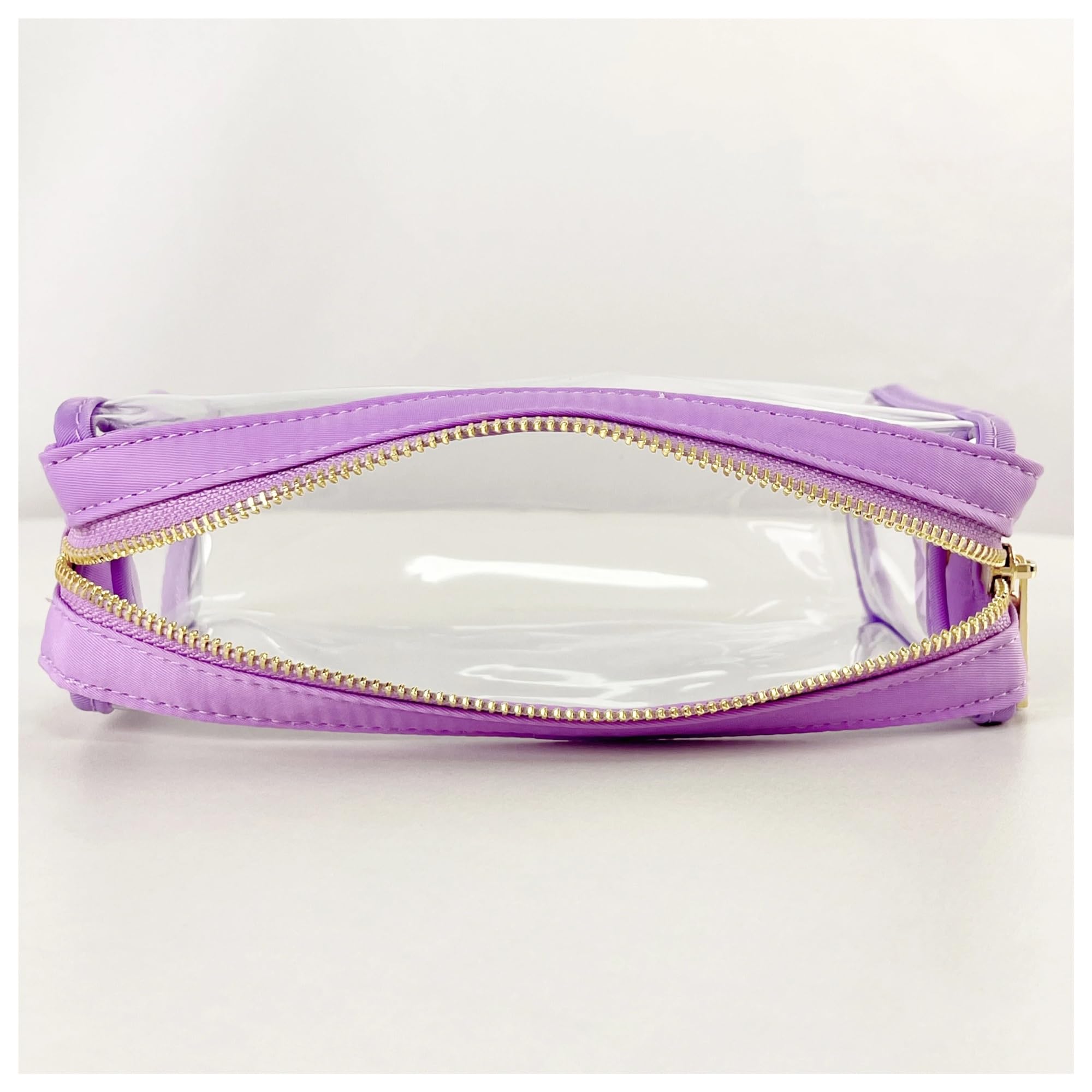 Transparent Wash Makeup Bag Travel PVC Waterproof Cosmetic Pouch Organizer Gift(Pink)