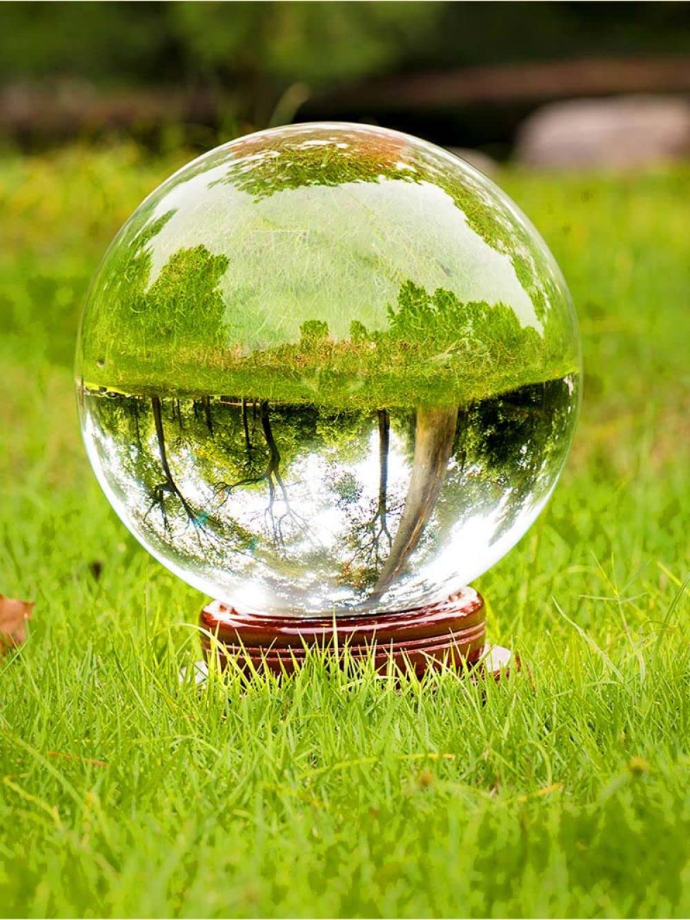 Amazon.co.jp: クリアレンズグローブクリスタルガラスボールスタンド
