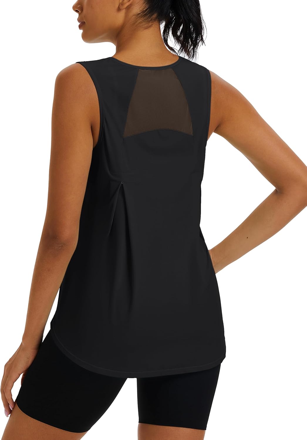 TACVASEN Women's Workout Tops Lightweight Racerback Sleeveless Breathable Shirts Athletic Running Yoga Gym Tanks for Women - Image 3