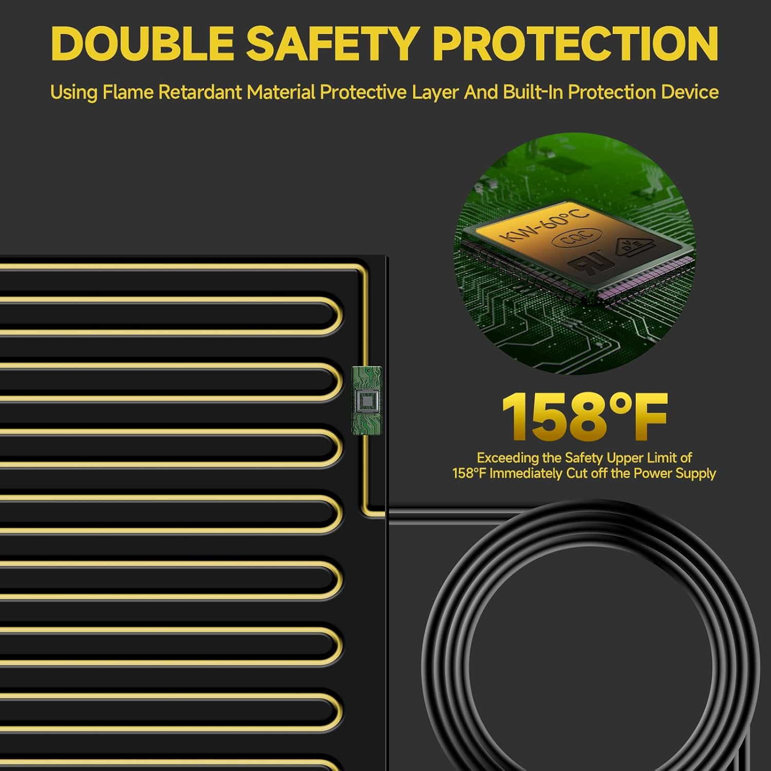 RV Tank Heater with Smart Thermostat Control, 12"x18" 120V Heating Pad for 50 Gallon Fresh, Gray & Black Water Tanks, Fast Heating Winter Accessory (2 Pack)