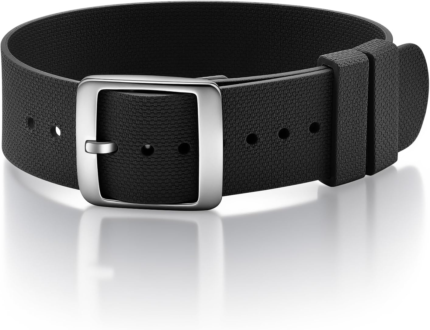 ULLCHRO Watch Strap FKM Rubber Watch Strap 20mm Waterproof Silicone Replacement Band 22mm, Soft Rubber for Man Watch Band