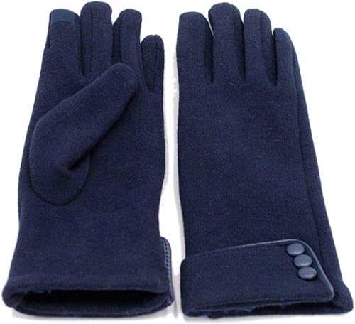 Vista 20 de Tomily - Guantes de forro polar para mujer con pantalla táctil Gris