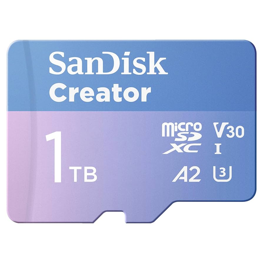 Amazon.com: SanDisk 1TB Creator microSD UHS-I Card with SD
