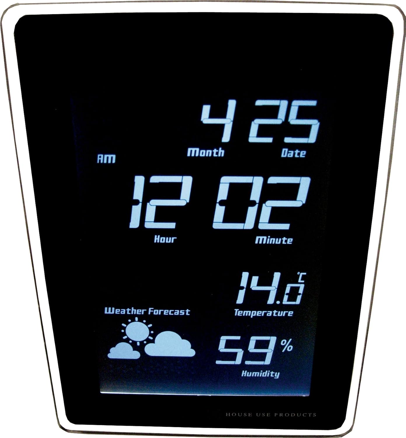 Amazon Co Jp House Use Products ハウスユーズプロダクツ Led 時計 Tide ホワイト Acl068 正規代理店品 ホーム キッチン