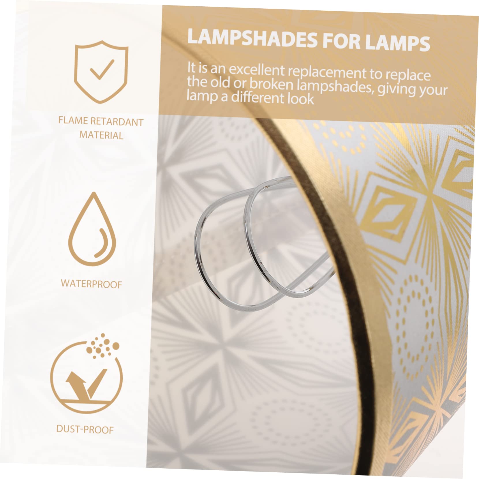Abat-jour Clipable – Petit Modèle Cloche – Tissu Décoratif Pour Lampe E27/E14 - 14