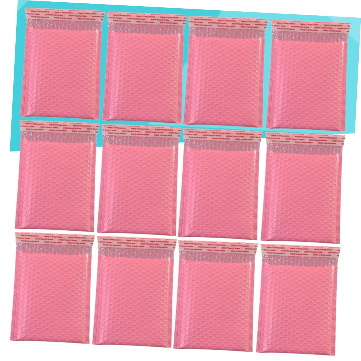 AUTSUPPL 50pcs Storage Bag Clear Storage Self-sealing Wrap Poly Shipping Mail Self Seal Mailing Pouch 6x10 Package Express Bag Pink