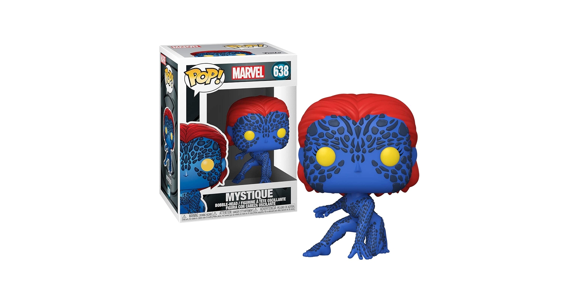 Noble - Fokus Mystique 未開封　新品　国内版　Noble FoKus Funko POP! Mystique Metallic 638 Marvel X-Men 20th