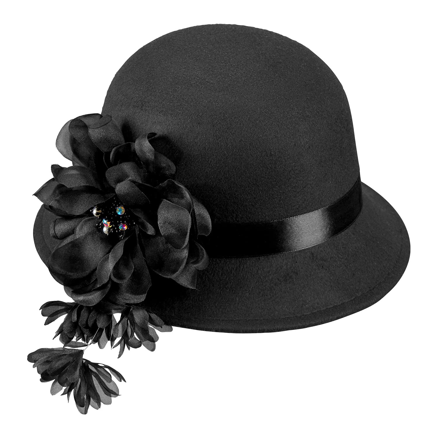 WIDMANN 68561 68561 - Sombrero de los años 20, aspecto de lana, estilo Charleston, para fiesta temática, carnaval, mujer, multicolor, talla única