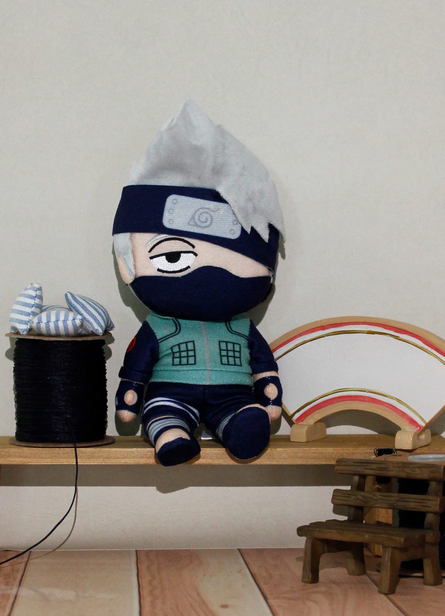 Naruto Shippuden Kakashi Plush - 8 Inch Officially Licensed, Great Eastern - View #8