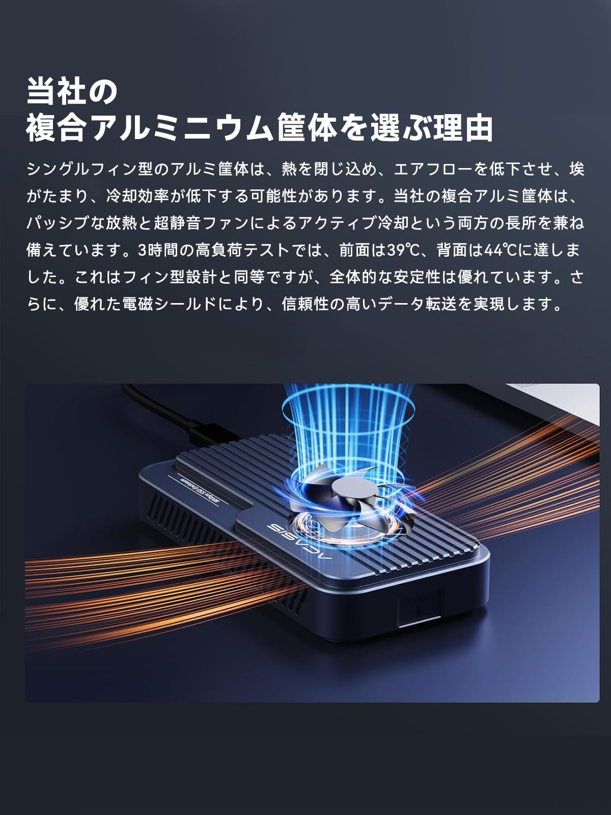 ACASIS 80Gbps M.2 SSD 外付けケース TBU501Pro Thunderbolt5/USB4 v2.0