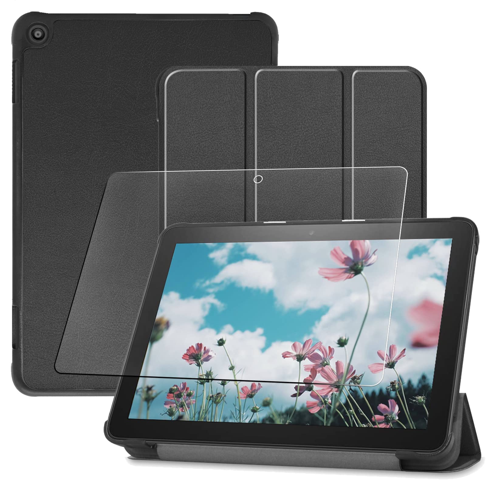 【ほぼ未使用】Fire HD8 32Gブラック本体➕カバー➕　保護フィルムセット Amazon.co.jp: Fire HD 8 タブレット 32GB ブラック【純正カバー