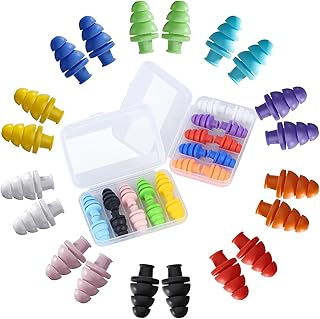 Ohrstöpsel zum Schlafen, Geräuschunterdrückung, wiederverwendbare Ohrstöpsel zum Schlafen, Konzert, Reisen, Arbeit, Schnarchen, 10 Farben, 33 dB SNR