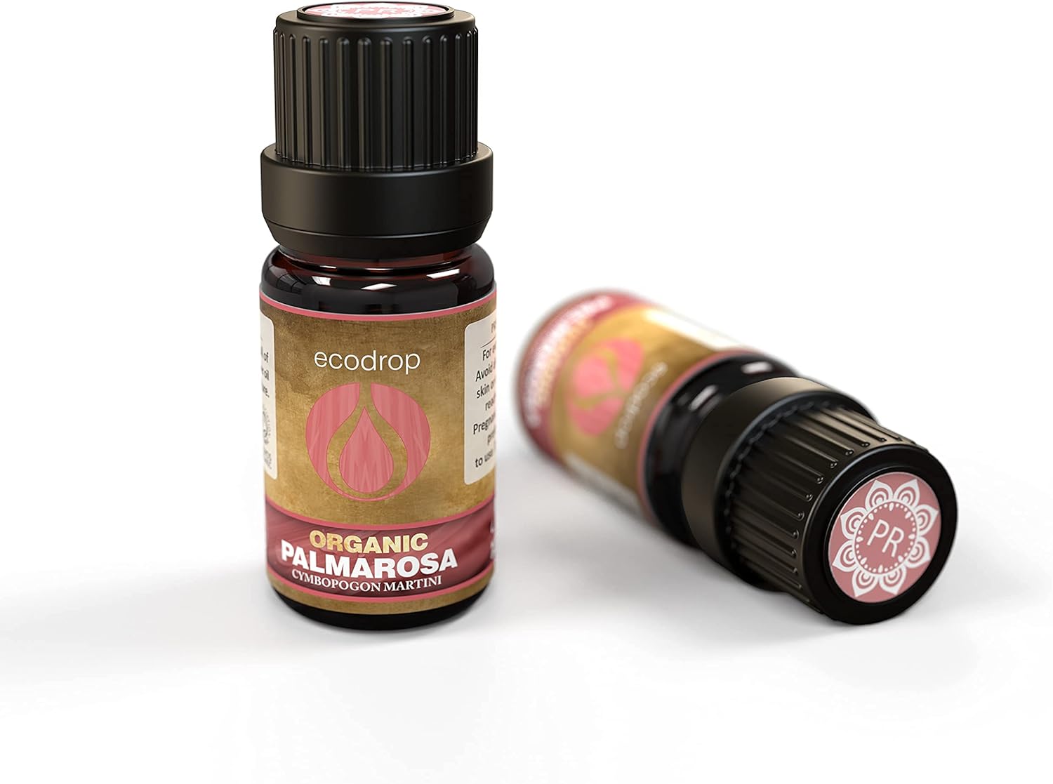 Palmarosa Essential Oil, Cosmos Certified Organic, 100% Pure Aromatherapy Oil, 10ml, Brown, 10 ml (Pack of 1)