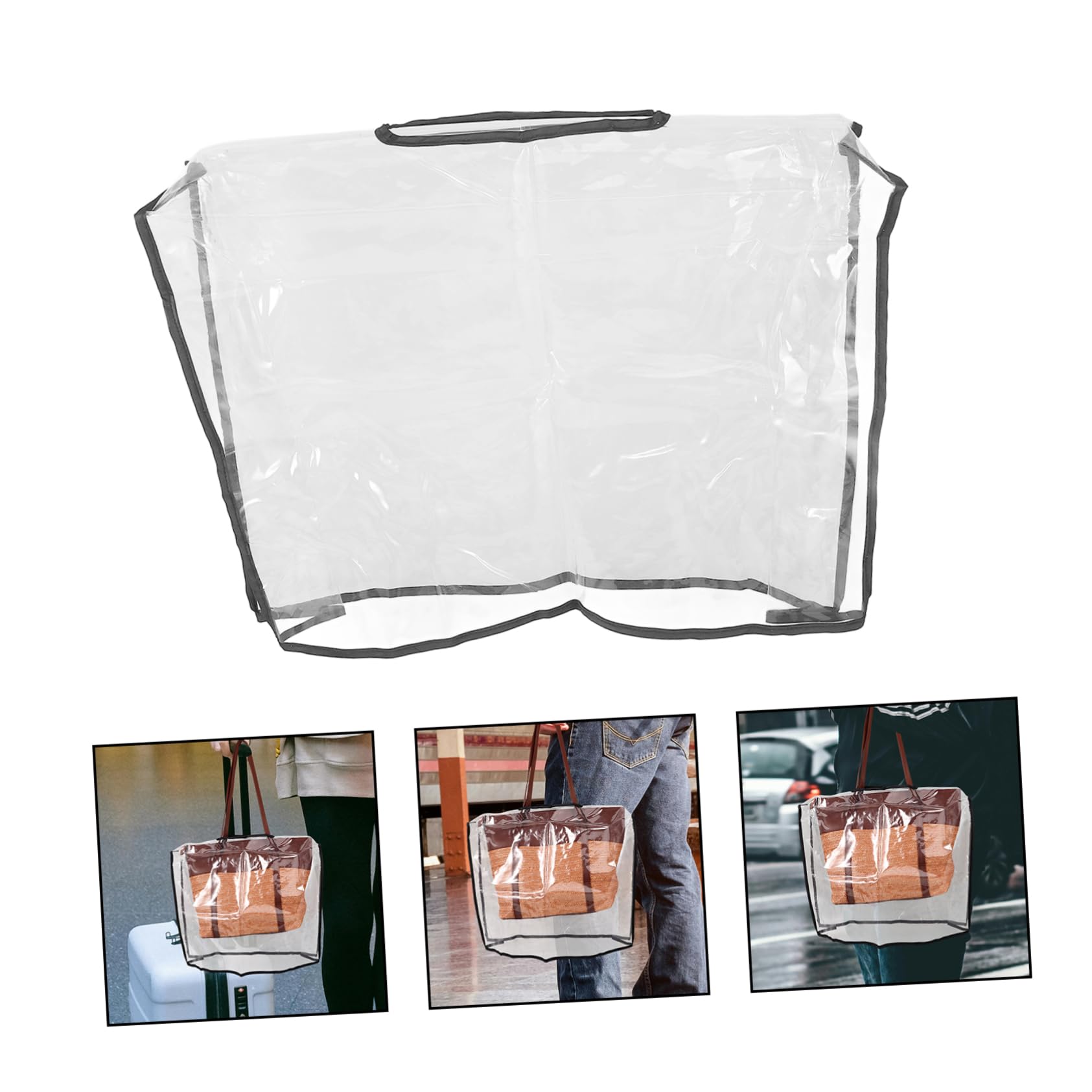 TOYANDONA para Bolso Protector de Mano Transparente Funda de Lluvia para Tote Bag para Actividades y Fabricada Resistente